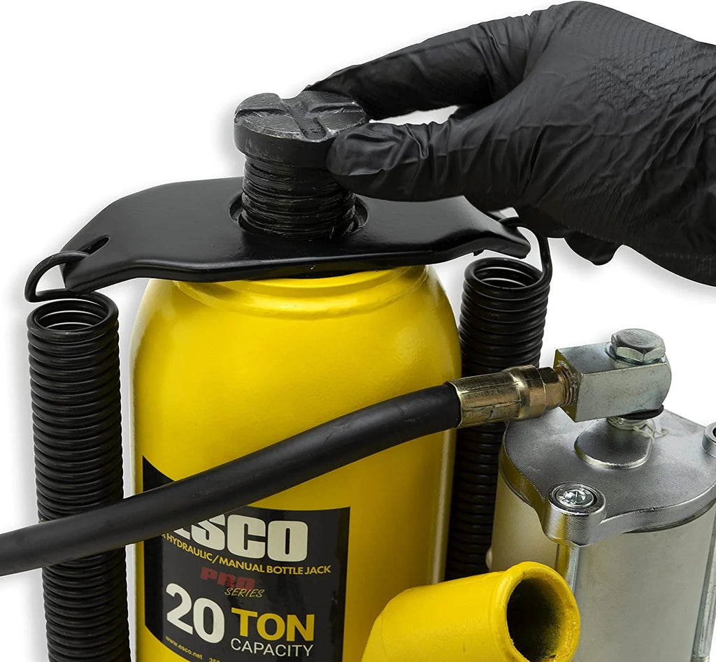 30 Ton Pro Series Air Hydraulic Bottle Jack �� Heavy Duty Lifting for Automotive and Industrial Use