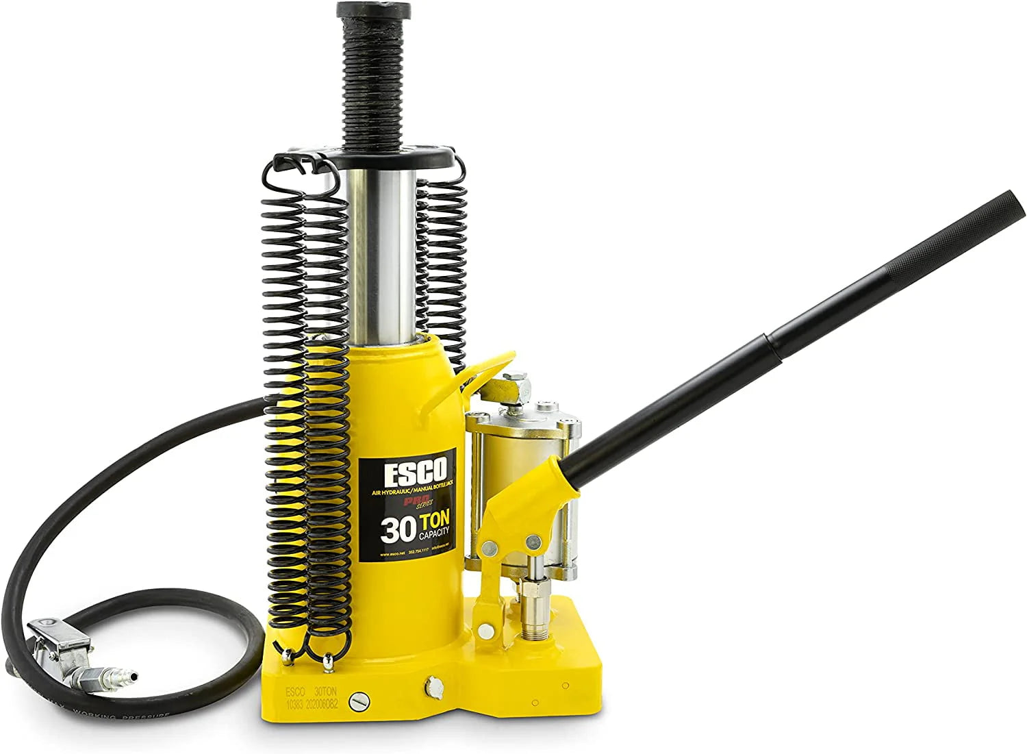 30 Ton Pro Series Air Hydraulic Bottle Jack �� Heavy Duty Lifting for Automotive and Industrial Use