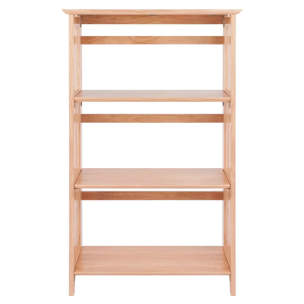 3-Section Foldable Shelf, Natural Finish