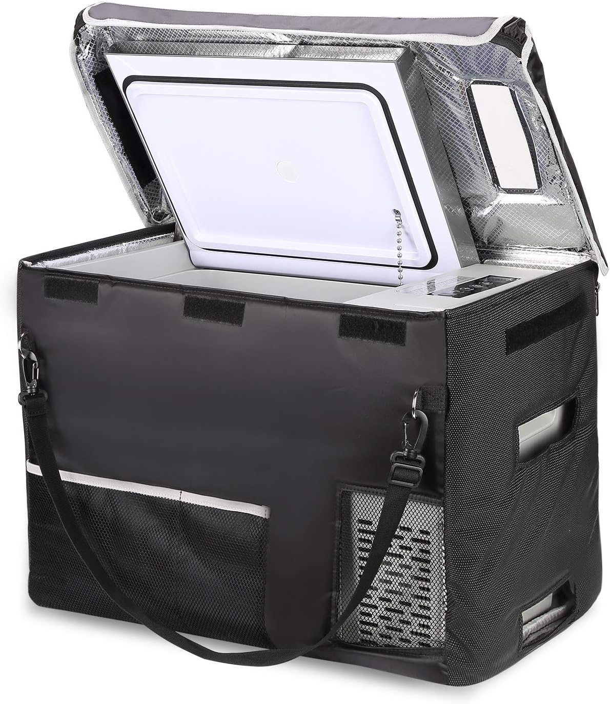 12 Volt Refrigerator 12V Car Fridge 23 Quart Portable Freezer Compressor Cooler 12/24V DC 110~240 Volt AC for Truck Van RV Camper SUV Travel Camping Road Trips Tailgating -7��~50��