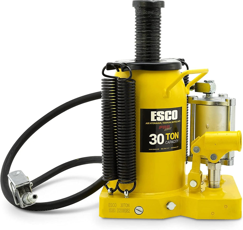 30 Ton Pro Series Air Hydraulic Bottle Jack �� Heavy Duty Lifting for Automotive and Industrial Use