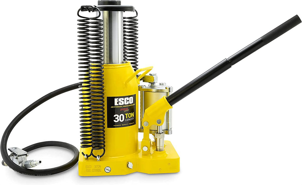 30 Ton Pro Series Air Hydraulic Bottle Jack �� Heavy Duty Lifting for Automotive and Industrial Use