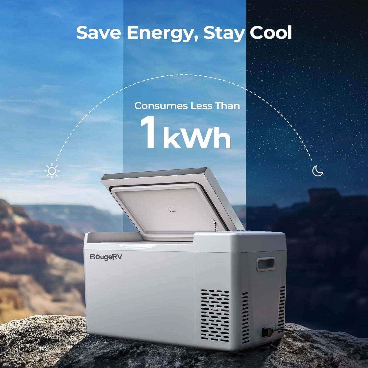 12 Volt Refrigerator 12V Car Fridge 23 Quart Portable Freezer Compressor Cooler 12/24V DC 110~240 Volt AC for Truck Van RV Camper SUV Travel Camping Road Trips Tailgating -7��~50��