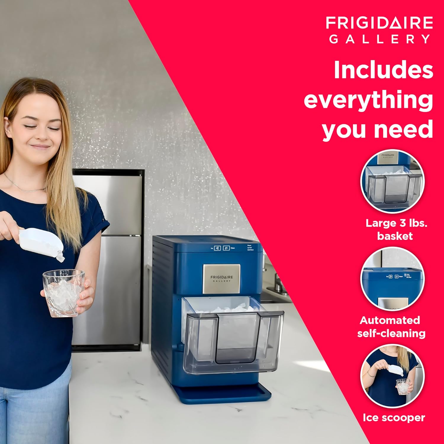 Frigidaire Gallery Nugget Ice Maker, 44lbs per Day