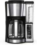 12-Cup Programmable Coffee Brewer, 2 Brew Styles, Adjustable Warm Plate, 60oz Water Reservoir, Delay Brew - Black/Stainless Steel