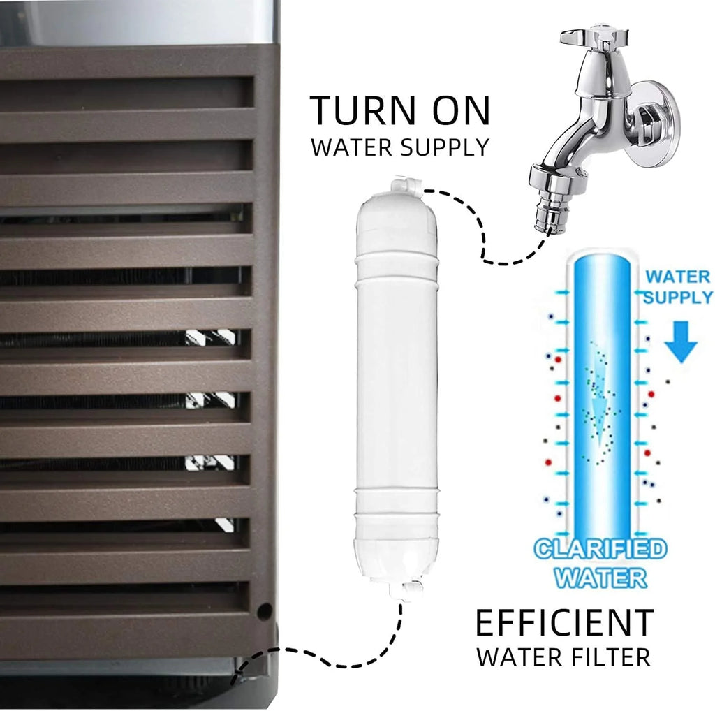 Commercial Ice �� 110LBS/24H Stainless Steel Free-Standing Ice Machine Maker Air Cooling Ice