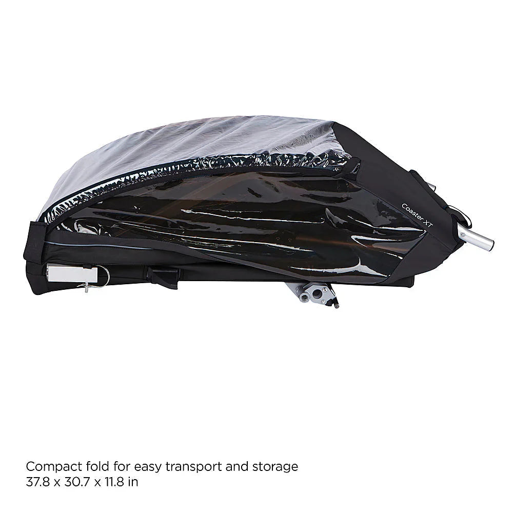 2-Seat Bicycle Trailer and Stroller �� Black