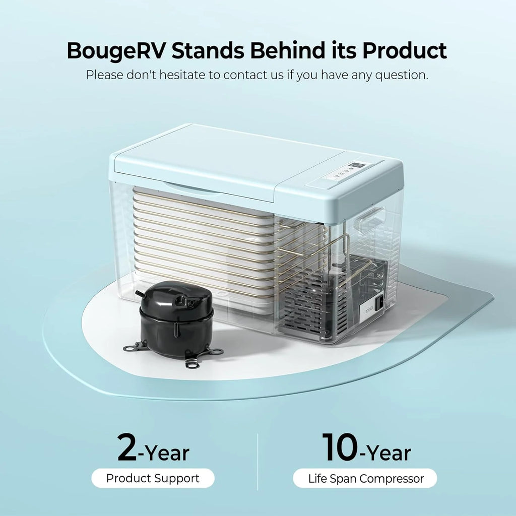12 Volt Refrigerator 12V Car Fridge 23 Quart Portable Freezer Compressor Cooler 12/24V DC 110~240 Volt AC for Truck Van RV Camper SUV Travel Camping Road Trips Tailgating -7��~50��