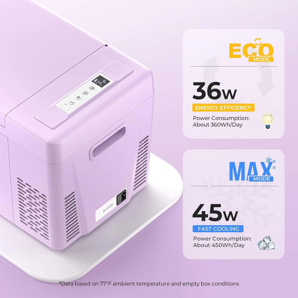 12 Volt Refrigerator 12V Car Fridge 23 Quart Portable Freezer Compressor Cooler 12/24V DC 110~240 Volt AC for Truck Van RV Camper SUV Travel Camping Road Trips Tailgating -7��~50��
