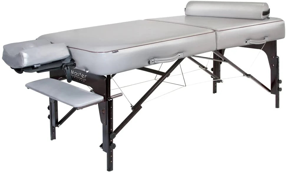 30�测�� Massage Table Package with 3�测�� Memory Foam,Dove Grey